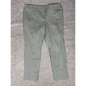 LOFT Outlet Skinny Ankle Pants Gray Women Size 14 Cotton Blend Casual Office